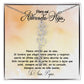 Para mi adorada hija, name Necklace with Birth Flower