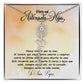 Para mi adorada hija, name Necklace with Birth Flower