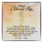 Para mi adorada hija, name Necklace with Birth Flower