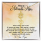 Para mi adorada hija, name Necklace with Birth Flower