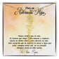 Para mi adorada hija, name Necklace with Birth Flower