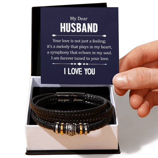 To My Husband Men's Bracelet