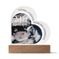 Personalized Ultrasound Photo Heart Plaque with LED