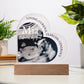 Personalized Ultrasound Photo Heart Plaque with LED