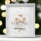 I am Strong, Christian Christmas Ornament