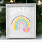 Somewhere over the rainbow - Angels Fly ..  Christmas ornament or Car Ornament