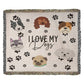 Personalized Dog Heirloom Woven Blanket