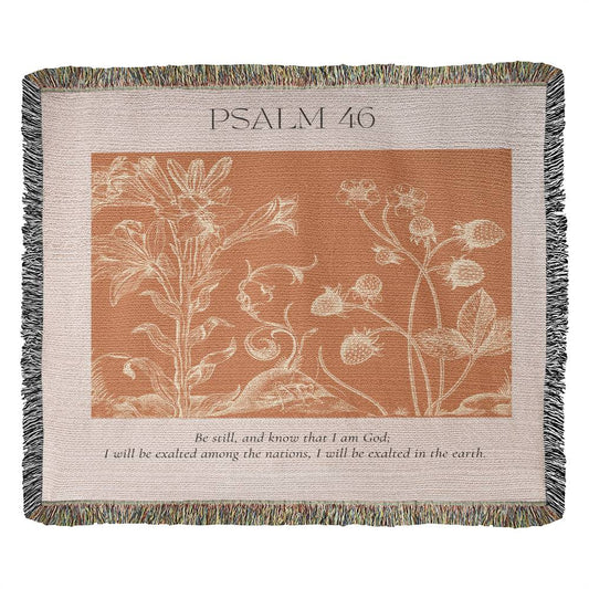 Be Still (PSALM 46) Woden Blanket