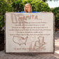 "Mamita" El Amor No Conoce Fronteras Manta Tejida Personalizada