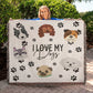 Personalized Dog Heirloom Woven Blanket