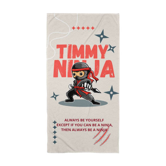 Personalized Ninja bath towel for kids