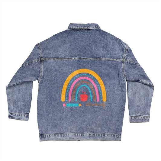 #Teacher life Denim Jacket