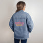 Oversized Women's Blissful  Denim Jacket teacher's work of heart