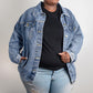 Personalized, Teacher of Tiny Humans Denim Jacket
