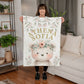Teddy Bear personalized baby blanket