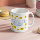Donut worry be happy mug