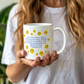 Donut worry be happy mug