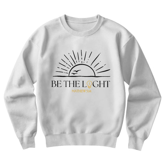Be the Light, Christian Unisex Crewneck Sweatshirt!