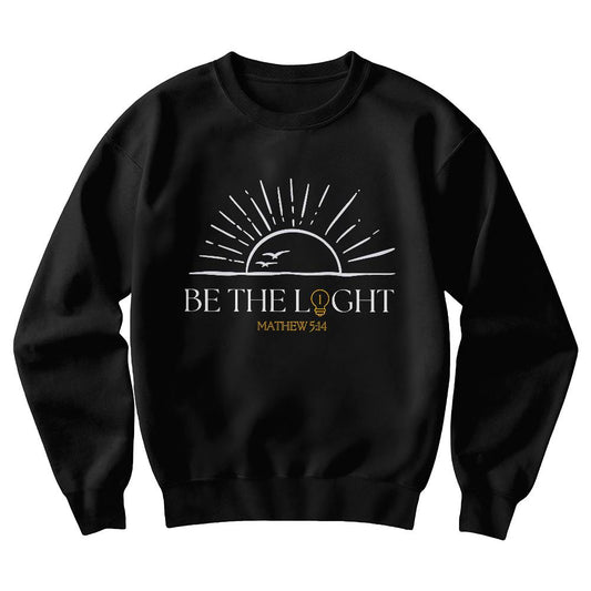 Be The Light, Christian Unisex Crewneck Sweatshirt