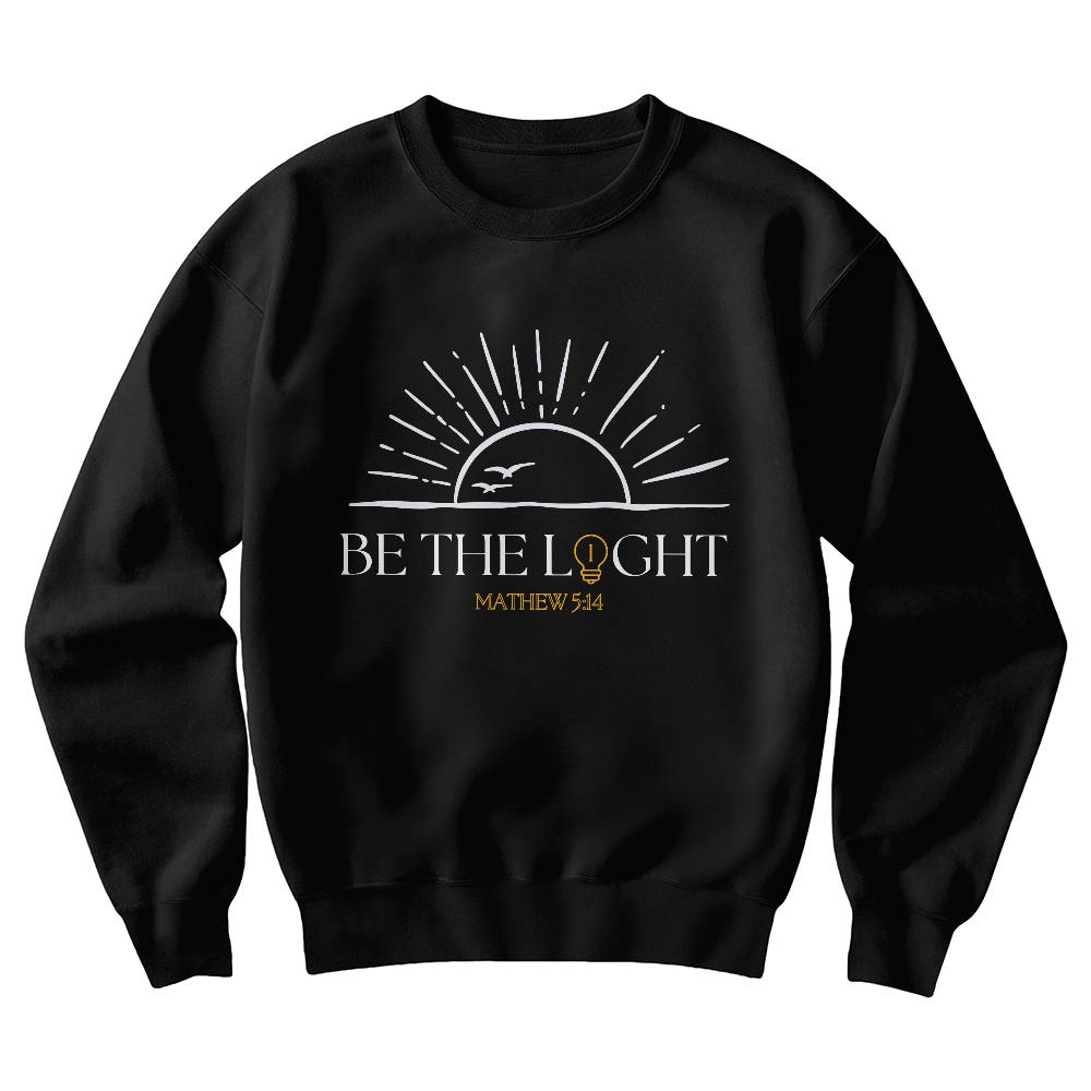Be The Light, Christian Unisex Crewneck Sweatshirt