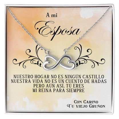 Collar para esposa | Amor infinito | Regalo de aniversario